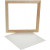 Framed Canvas Panel, outer size 35.8x35.8 cm, depth 1.5 cm, 1 pc, white, pine [HOB-226240]