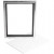 Framed Canvas Panel, outer size 21x27 cm, depth 1.5 cm, 1 pc, white [HOB-226440]