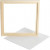 Framed Canvas Panel, outer size 25x25 cm, depth 1.5 cm, 1 pc, white [HOB-226520]