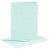 Cards and Envelopes, card size 10.5x15 cm, envelope size 11.5x16.5 cm, 6 sets, light blue [HOB-23013]