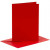 Cards and Envelopes, card size 10.5x15 cm, envelope size 11.5x16.5 cm, 6 sets, red [HOB-23019]