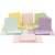 Cards and Envelopes, card size 15x15 cm, envelope size 16x16 cm, 50 sets, pastel colours [HOB-23118]