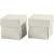 Folding box, size 5.5x5.5 cm, 250 g, 10 pcs, off-white [HOB-233021]