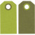 Manila Tags, size 6x3 cm, 250 g, 20 pcs, lime green/dark green [HOB-234007]