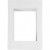 Picture Mount, size 13.5x19 cm, carving: 9x13 cm, 100 pcs, white [HOB-23599]