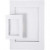 Picture Mount, size A4+A6, carving: 6.5x12.5+16x21 cm, 120 pcs, white [HOB-23630]