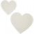 Hearts, size 8.5+6 cm, 150 g, 50 pcs [HOB-23843]