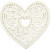 Filigree Heart, W: 7.5 cm, 250 g, 18 pcs, white [HOB-23903]