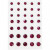 Rhinestones, size 6+8+10 mm, 35 pcs, pink [HOB-24385]