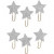 Metal Paperclips, D: 30 mm, 6 pcs, silver glitter [HOB-24790]