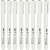 Fine Line Drawing Markers, line width: 0.03+0.05+0.1+0,2+0,3+0,5+0,8+ mm, 8 pcs, black [HOB-25011]