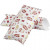Pillow box, size 23.9x15x6 cm, 300 g, 3 pcs, white, gold, red [HOB-26298]