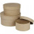 Round Boxes, D: 10+13+16 cm, H: 5+6.5+7.5 cm, 3 pcs [HOB-263700]