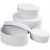 Oval Boxes, L: 10+12+14+16 cm, H: 4+5+6+7 cm, 4 pcs, white [HOB-264030]