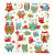Fancy Glitter Stickers, sheet 15x16.5 cm, 1 sheet [HOB-28909]