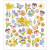 Stickers, sheet 15x16.5 cm, 37 pc, 1 sheet [HOB-29073]