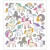 Stickers, sheet 15x16.5 cm, approx. 27 pc, 1 sheet [HOB-29171]