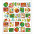 Stickers, sheet 15x16.5 cm, approx. 43 pc, 1 sheet [HOB-29180]