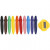 Wax Crayons, D: 11 mm, L: 7 cm, 10 pcs [HOB-37297]