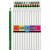 Colortime colouring pencils, lead: 5 mm, jumbo, 12 pcs, green [HOB-38179]