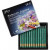 Watercolor Crayons, thickness 8 mm, L: 9.3 cm, 12 pcs, deep green (348) [HOB-38298]