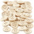 Wooden Buttons, D: 15 mm, 50 pcs [HOB-403041]