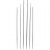 Darning Needles, size 1-5, 6 pcs, silver [HOB-41128]