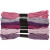 Embroidery Floss, thickness 1 mm, 6 bundles, purple harmony [HOB-412720]
