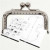 Purse Clasp Kit, size 8 cm, 1 pc, silver [HOB-41357]