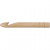 Crochet Hook, size 25, L: 23 cm, 1 pc, birch [HOB-42192]