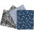 Patchwork Fabric, size 45x55 cm, 100 g/m2, 4 pcs, blue [HOB-44176]
