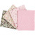Patchwork Fabric, size 45x55 cm, 100 g/m2, 4 pcs, rose [HOB-44178]