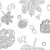 Fabric, W: 145 cm, 140 g/m2, 1 rm, white/black [HOB-443230]