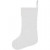 Christmas Stocking, size 49x26 cm, 210 g/m2, 1 pc, white [HOB-44598]