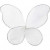 Net Wings, size 7.5x5.5 cm, 6 pcs [HOB-482561]
