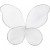 Net Wings, size 5.5x4.5 cm, 30 pcs [HOB-48257]