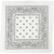 Printed Bandana, size 55x55 cm, 1 pc, white [HOB-49740]