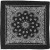 Printed Bandana, size 55x55 cm, 1 pc, black [HOB-49750]