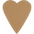 Heart, H: 12 cm, W: 10 cm, 4 pcs, natural [HOB-498772]