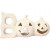 Tea Light Candle Holder, H: 15.5 cm, L: 29 cm, 1 pc, white [HOB-50561]