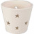 Candle Holder with stars, D: 7 cm, H: 6.5 cm, 12 pcs, white [HOB-50689]