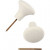 Hook, D: 5.4 cm, H: 5.1 cm, 4 pcs, white [HOB-506960]