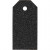 Manila Tags, size 5x10 cm, 300 g, 15 pcs, black [HOB-51000]