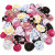 Mini Hats, D: 4 cm, 100 pcs, asstd colours [HOB-51257]