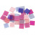 Mini Mosaic, size 10x10 mm, thickness 2 mm, 25 g, purple/pink harmony [HOB-51927]