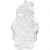 Santa Claus Bauble, H: 13.5 cm, 2 pcs, transparent [HOB-52128]