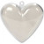 Plastic Transparent Heart 10cm (25 pieces) [PEP-0708100]