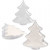 Decoration Tree, H: 10 cm, 5 pcs, transparent [HOB-52151]