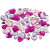 Rhinestones, size 6+10+14 mm, 252 pcs, purple harmony [HOB-52187]