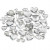 Rhinestones, size 6+10+14 mm, 252 pcs, silver [HOB-52242]
